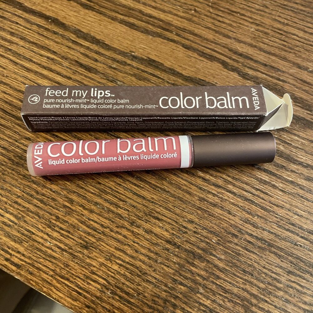 Aveda Feed My Lips Color Balm Pure Nourish-Mint Liquid Color Balm cuca-melon NIB